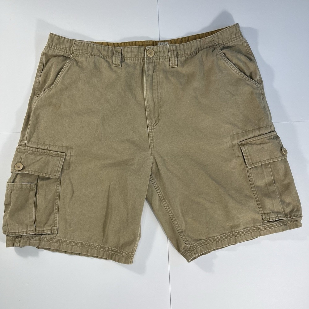 Timberland Men's Cargo Shorts Size 40 Khaki Tan Outdoor Utility Cotton